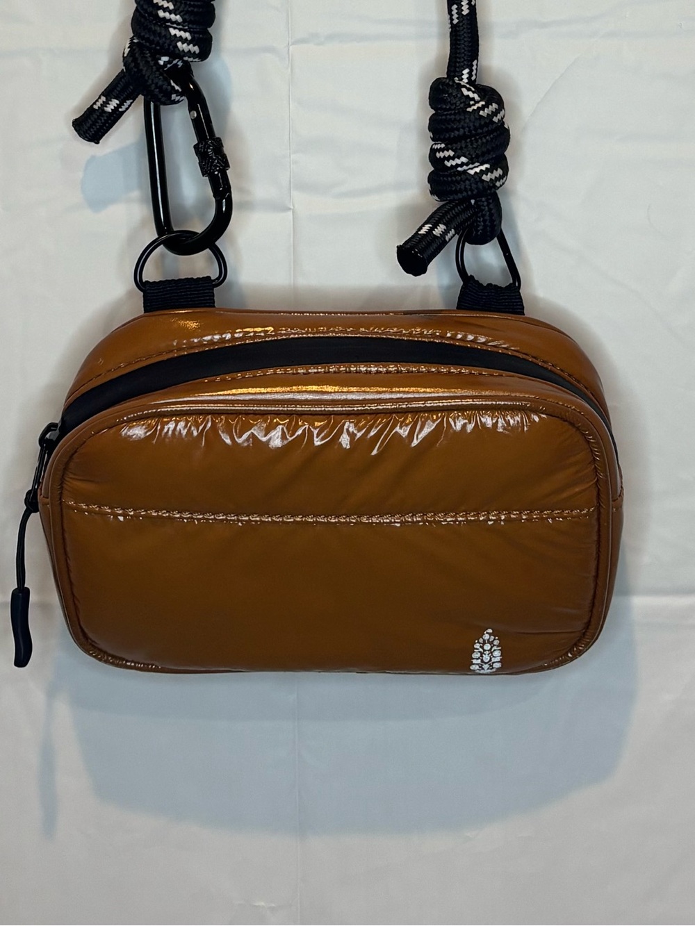 FP Movement Free People Off The Path Crossbody Bag Caramel Bronze Puffer